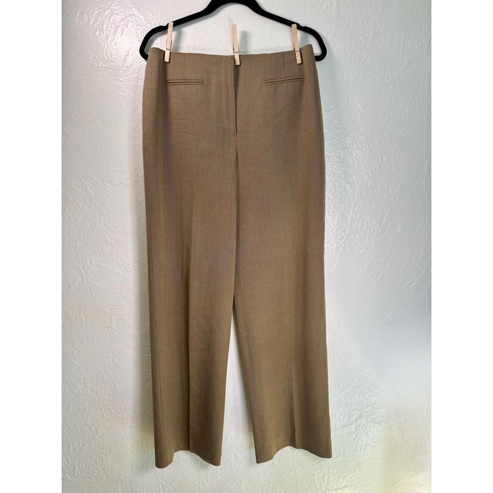 Talbots Wool Lined Pants 10 Camel Tan Stretch Office Grandmacore Career Luxury